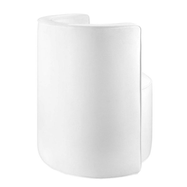 Modway Della Performance Velvet Accent Swivel Chair in White Online Hot Sale - Image 3