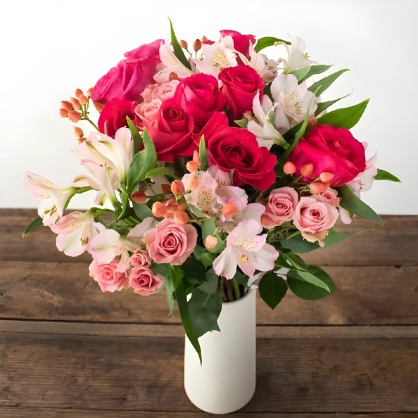 Pour the Rose Fresh Flower Bouquet Online Hot Sale - Image 3