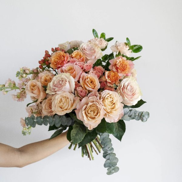 Perfectly Peach Rustic DIY Flower Kit Online - Image 3