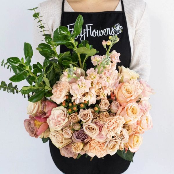 Perfectly Peach Rustic DIY Flower Kit Online - Image 4
